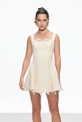 Caligula Kolsuz Mini Kayısı Elbisesi